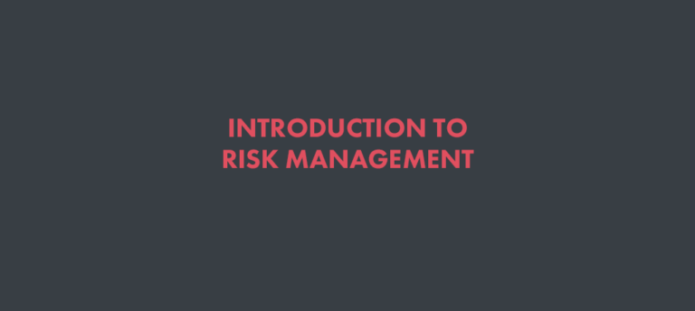 INTRODUCTION TO RISK MANAGEMENT | Traders Textbook